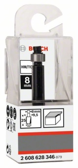 Фрезы для выборки заподлицо 8 mm, D1 9,5 mm, L 25,4 mm, G 68 mm 2608628346